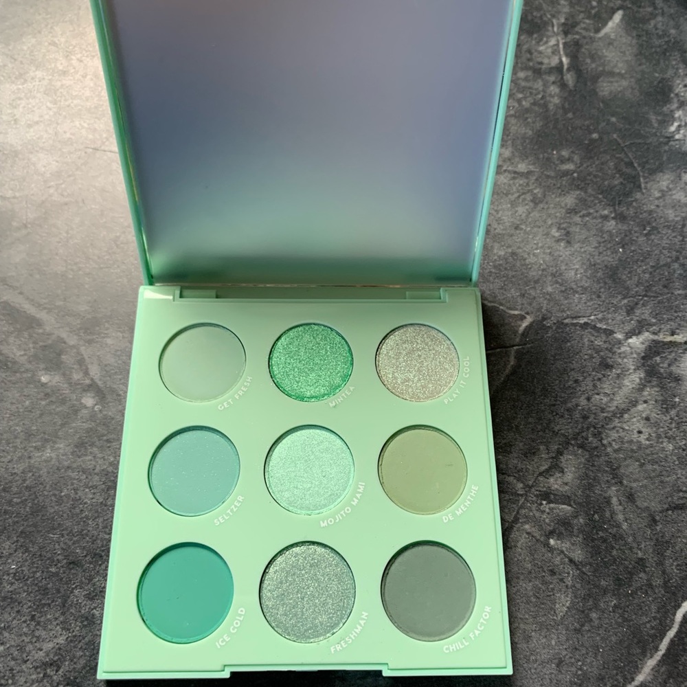 color pop MINT TO BE eyeshadow pallet